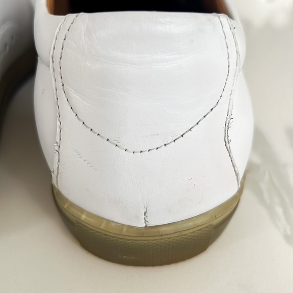 Zanzara Drum White Soft Lace Up Leather Sneakers Men’s Sz 10.5 - Picture 12 of 16